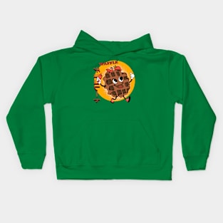 Chocolate Waffles Kids Hoodie